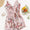 Sleeveless Surplice Neck Floral Cami Romper