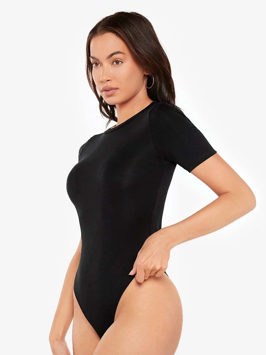 Cotton Plain Form Fitted Bodysuit